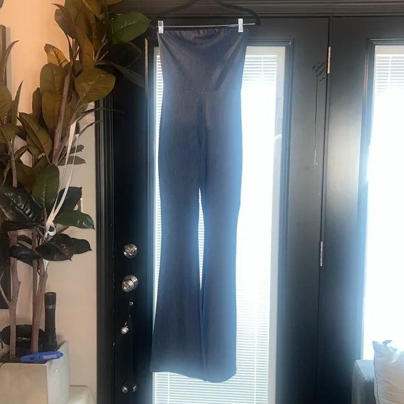 Naked Wardrobe Vibrant Blue denim strapless, one piece fitted romper - Picture 7 of 7